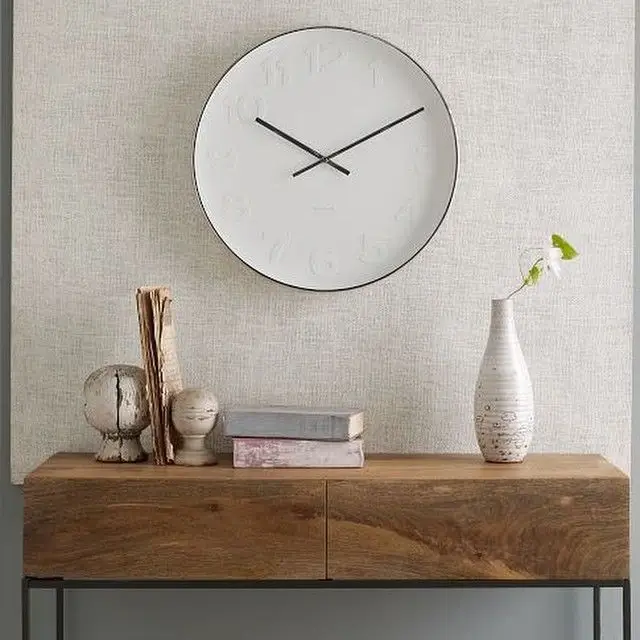Clock in a modern living room